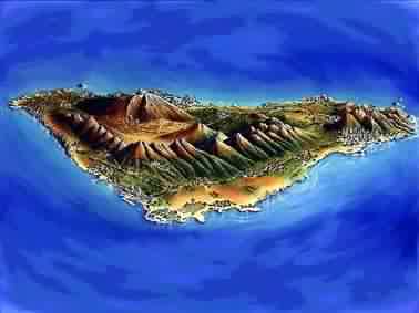 Mapa en 3D de Tenerife